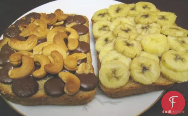 Banana Chocolate Caju Panini
