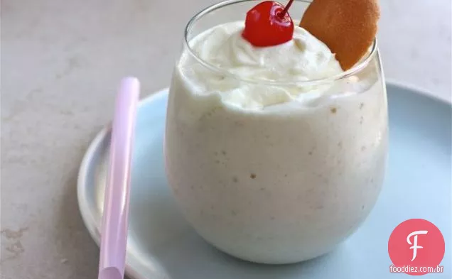 Milkshake De Pudim De Banana Torrado