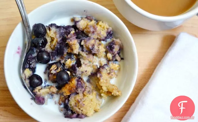 Blueberry Banana Cozido Aveia
