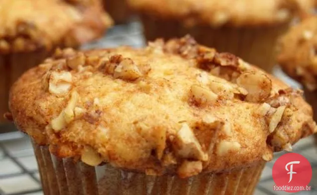 Muffins de mel e noz de Banana
