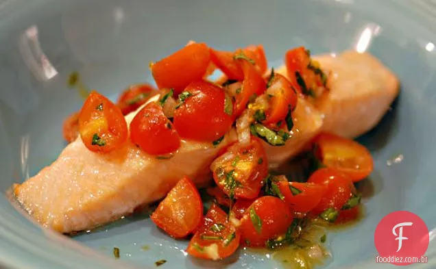 Salmão Com Manjericão De Tomate Sabor