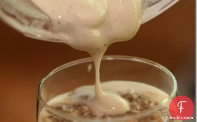 Banana Soft Serve Aveia Vegana Durante A Noite
