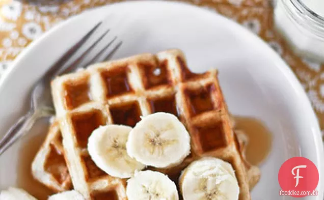 Pão De Banana Waffles Levedados