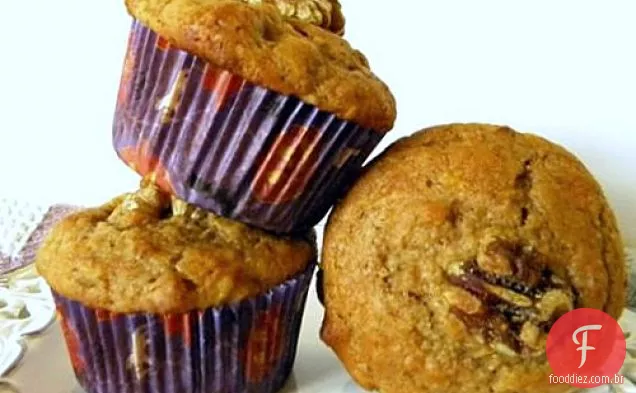 Banana Maple Walnut Muffins