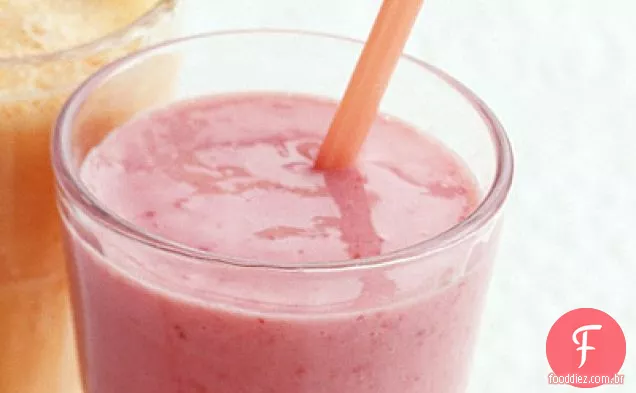 Smoothie laranja-banana-morango
