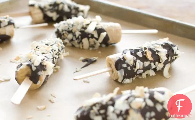Picolés De Banana Congelados