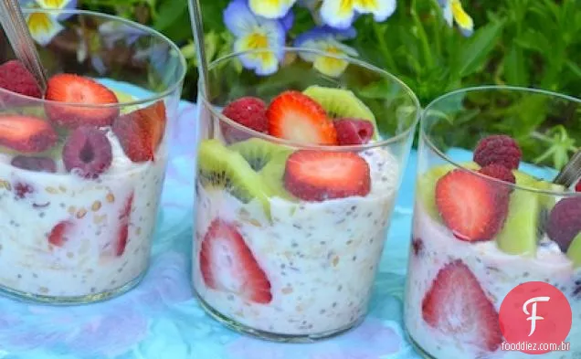 Mingau de Verão Fresco e frutado (bircher Muesli)