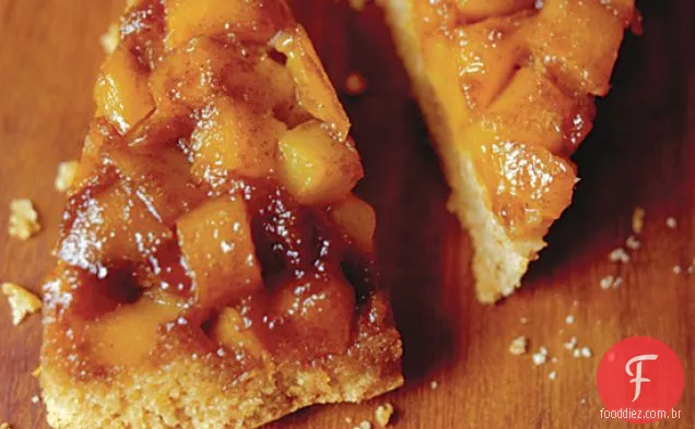 Abacaxi (ou outra fruta) frigideira de cabeça para baixo bolo