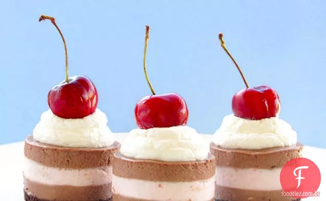 Mini Cheesecakes Da Floresta Negra