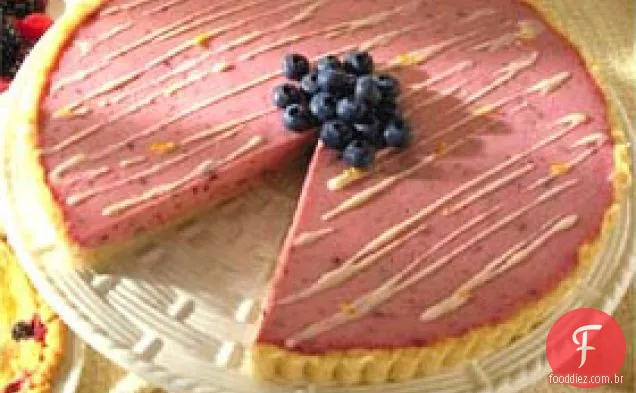 Torta De Framboesa Preta E Azul
