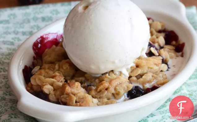 Blackberry Crisp Para Um