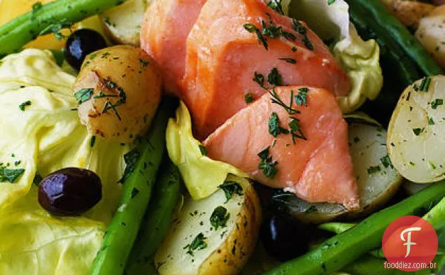 Salada De Salmão Niçoise