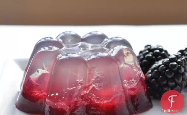 Água De Coco & Gelatina Fresca Da Amora-Preta