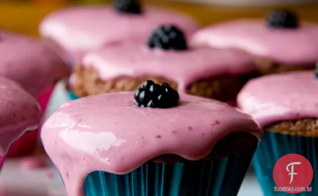 Cupcakes De Baunilha Blackberry