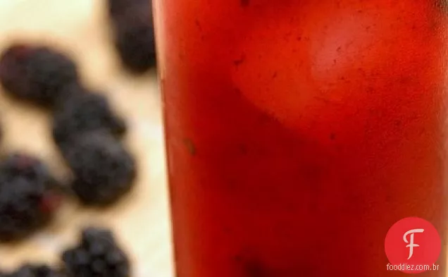 Blackberry Tom Collins Cocktail Receita