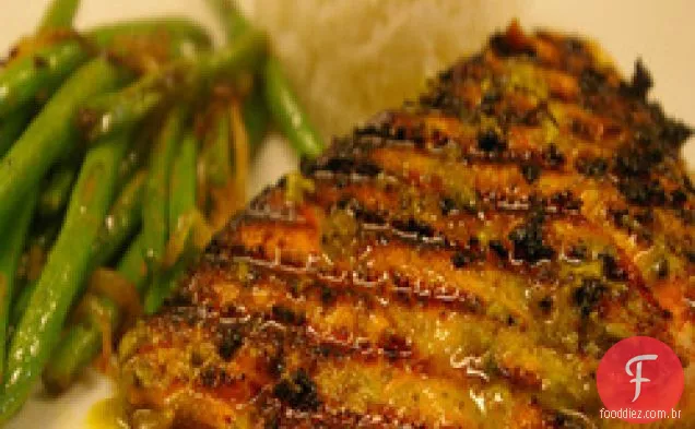 Salmão Com Marinada De Chermoula