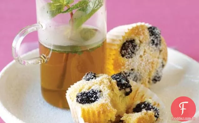 Blackberry-Bolos De Chá De Amêndoa