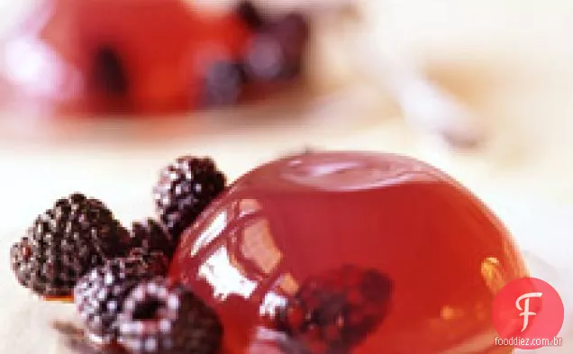 Gelatina Rosa Com Amoras