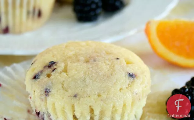 Muffins De Iogurte Blackberry