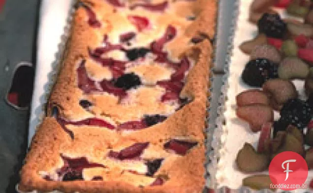 Bolo De Lanche De Ruibarbo E Amora