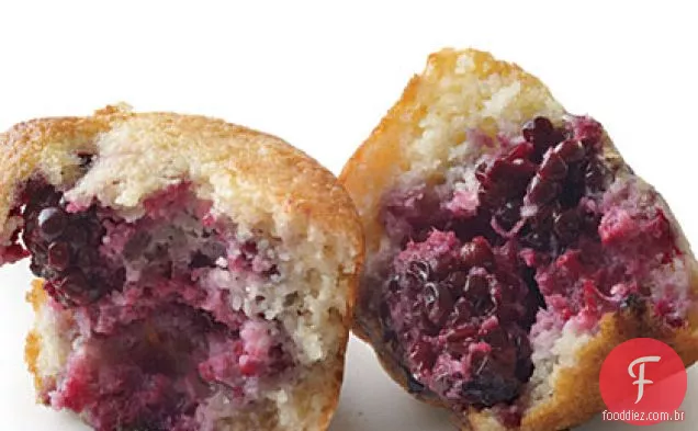 Blackberry Cornbread Muffins
