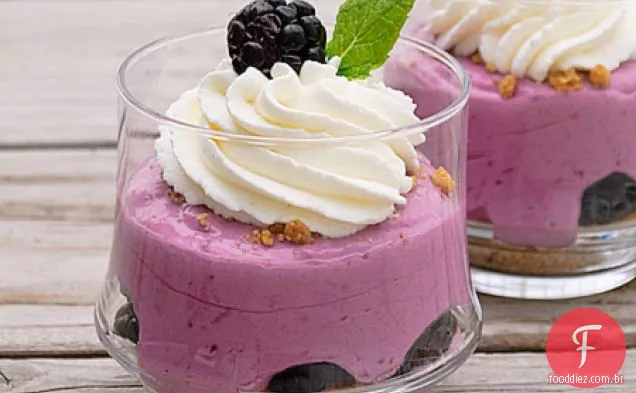 Blackberry Cheesecake Pots