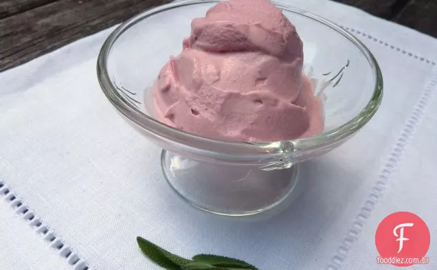 Ameixa infundida sálvia-amora-mel Gelato