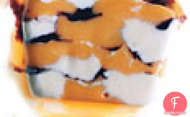Manga congelada, Cassis de amora e mosaico de baunilha