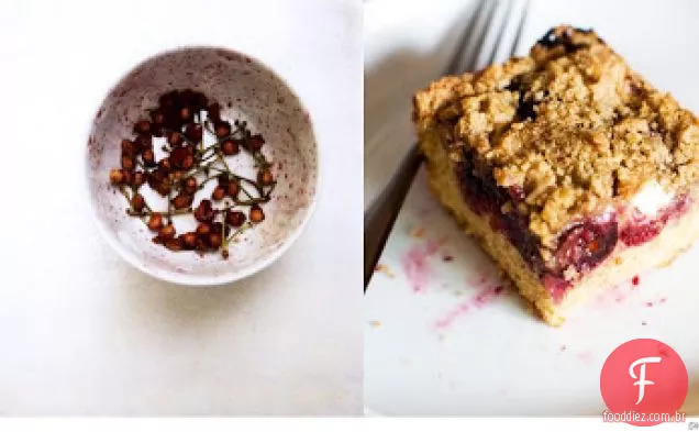 Cherry Blackberry Crumb Cake
