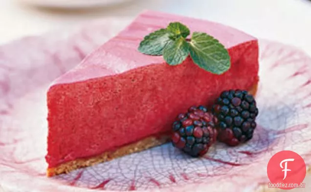 Torta De Chiffon De Limão E Amora Congelada