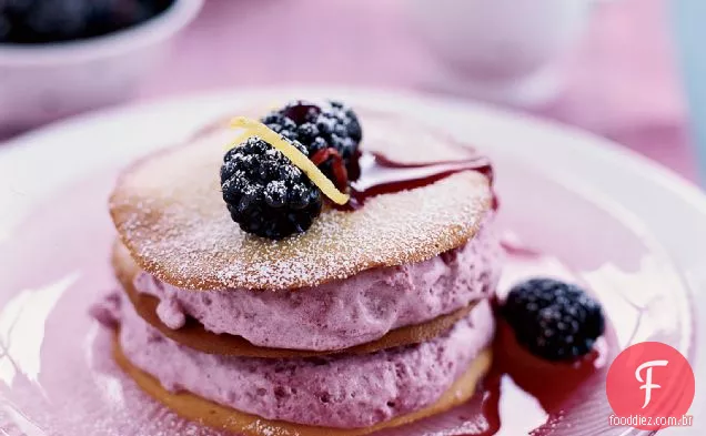 Mousse de amora e mel - tuile Napoleons