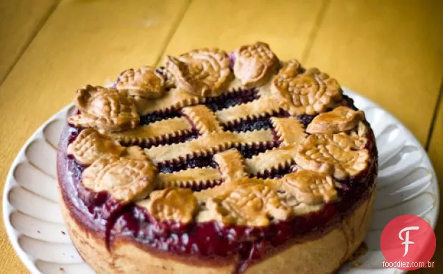 Torta De Queijo Creme Blackberry