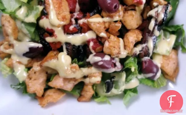 Paleo Buffalo Greek Caesar Salad