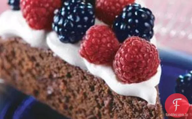 Berry-Berry Brownie Torte