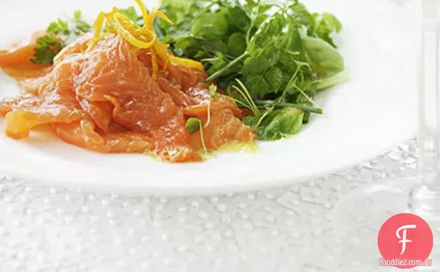 Salmão curado com açúcar
