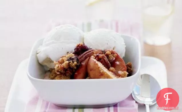 Nectarina-Boysenberry Baunilha - Pecan Crisp