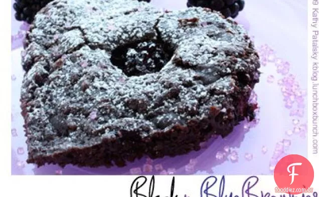 Black ' N Blue coração Brownies