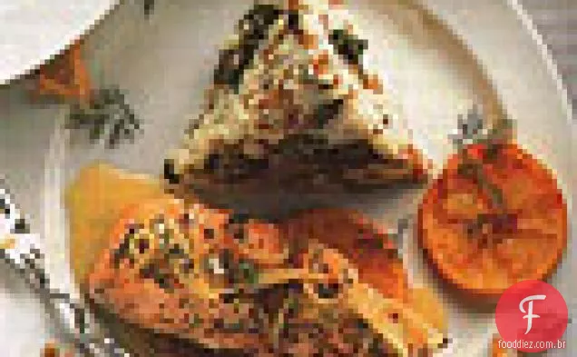 Salmão Assado Com Molho de laranja e erva