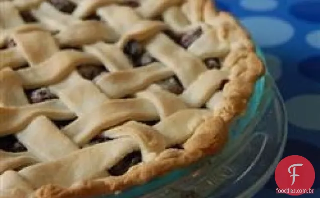 Torta de amora e mirtilo
