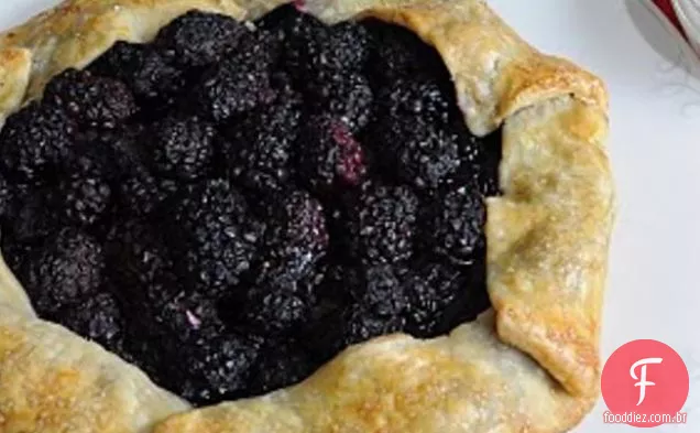 Blackberry Galette Com Chantilly De Baunilha Caseiro