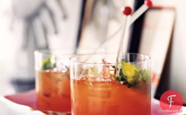 Bourbon e explosão de laranja de sangue
