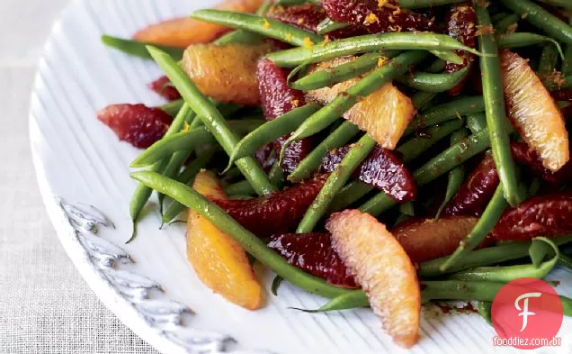 Salada Verde De Laranja de feijão e sangue