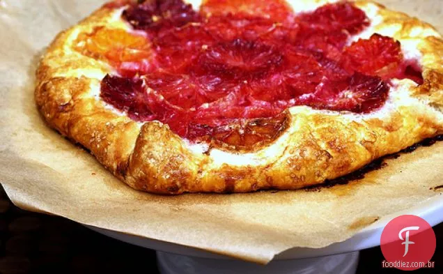 Flaky Sangue Laranja Torta