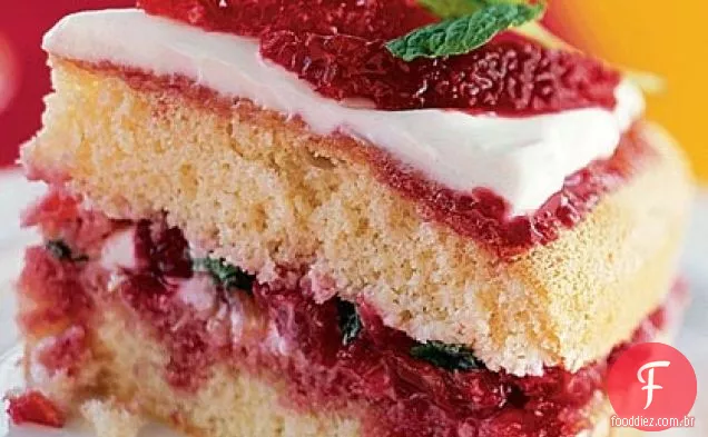 Bolo De Camada De Laranja De Sangue