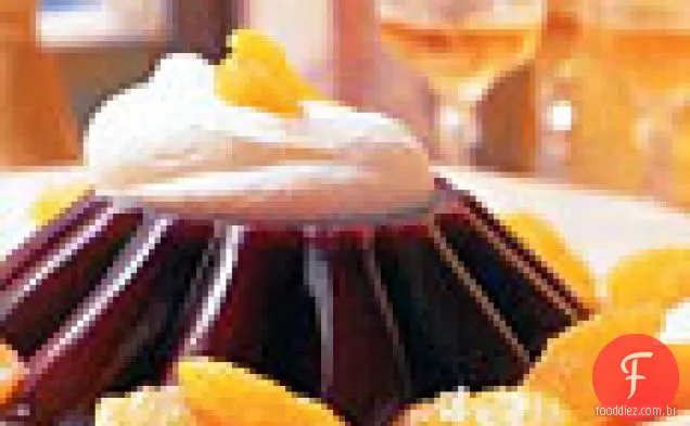 Geléia De Laranja De Sangue Com Chantilly Cristalizado