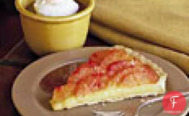 Torta de laranja de sangue com molho de Caramelo De Laranja