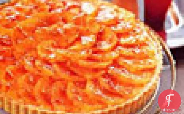 Torta de laranja de sangue com Creme De Pastelaria de cardamomo