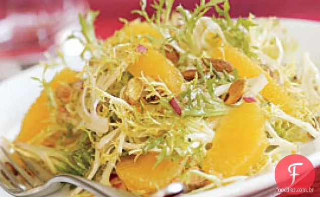 Salada Frisée Com Laranjas E Pistache