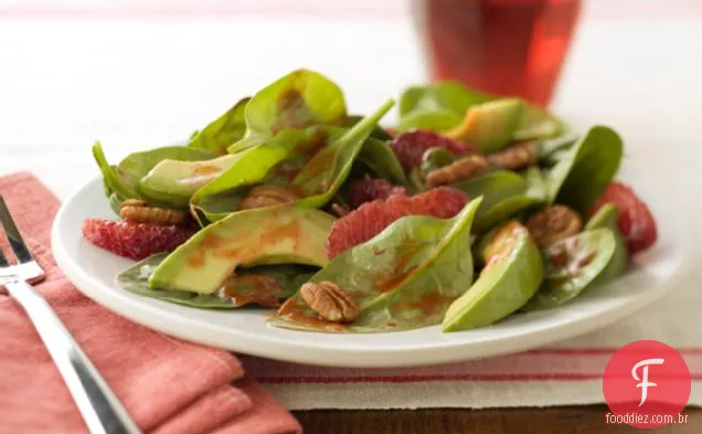 Salada de espinafre e abacate