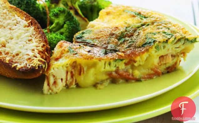 Fritada de salmão e batata-doce